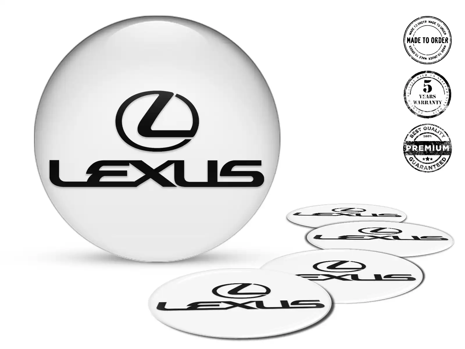 Lexus Pegatinas de Aro Autos Edición de Cúpula Bombada